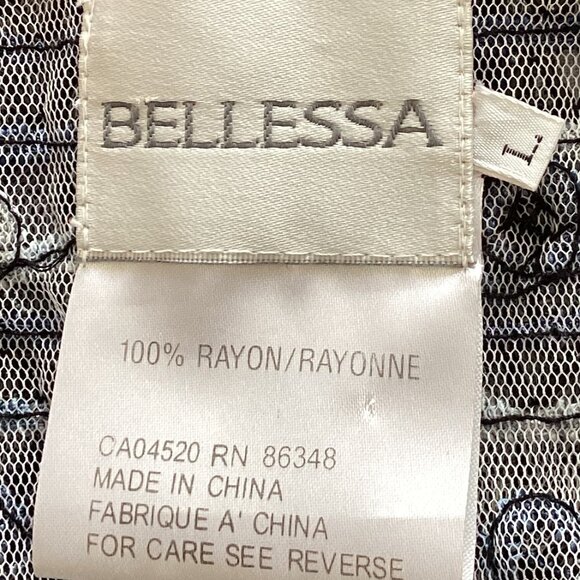 Bellessa Women's Evening Wear Sheer Short Sleeve Cardigan Beads 1960's Style - Picture 7 of 7